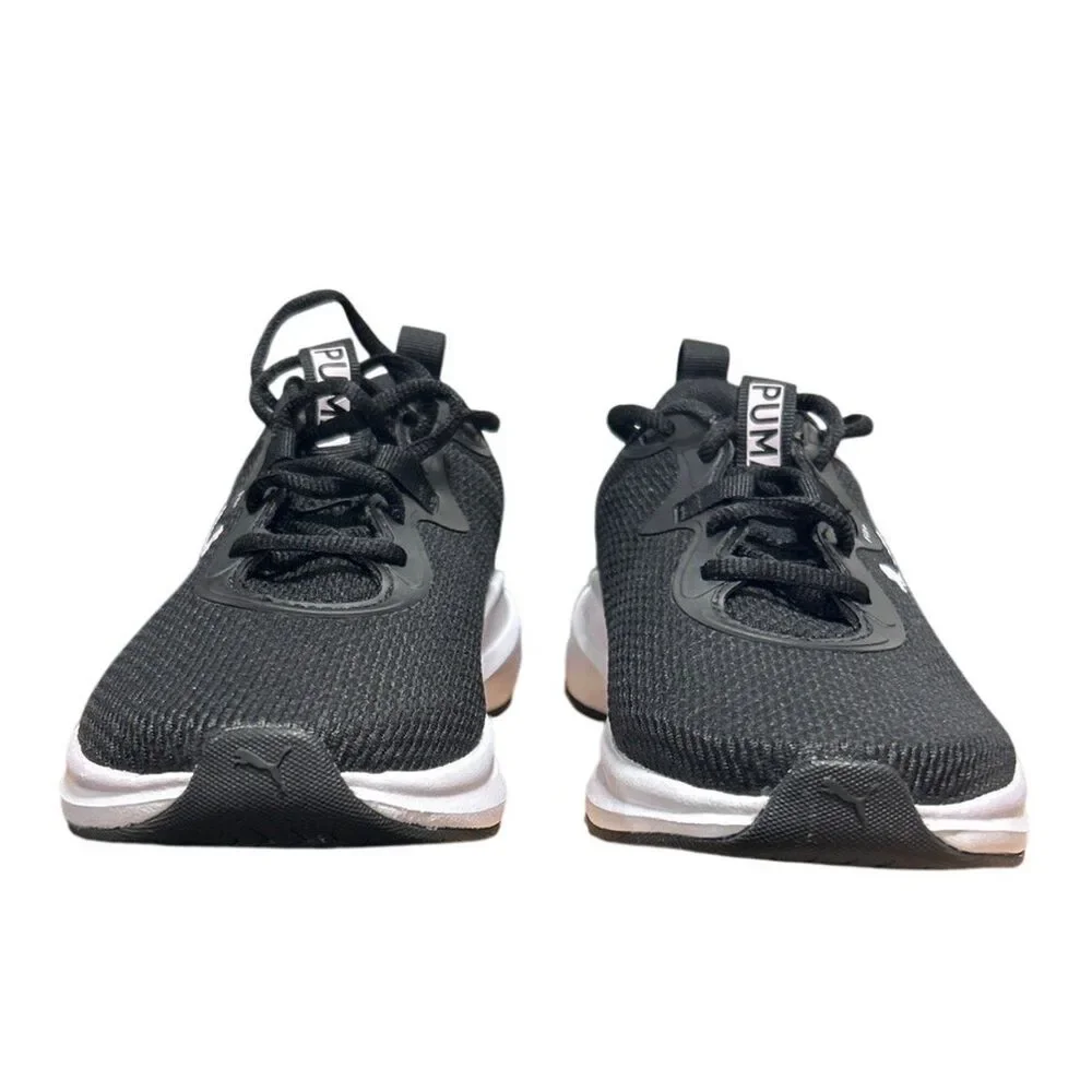 Puma Womens Size 8.5 Black White Lace Up Skyrocket Sneaker Athletic Tennis Shoes
